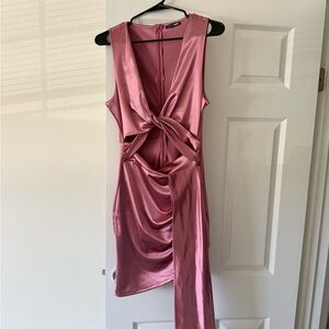 Fashion Nova Asymmetrical Pink Dress